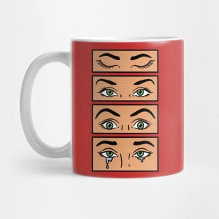 Comic Girl Eyes Mug